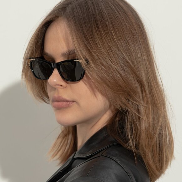 NEW VALENTINO SUNGLASSES VLS-175A BLACK/GREEN CAT EYE WOMEN EYEWEAR main image 10